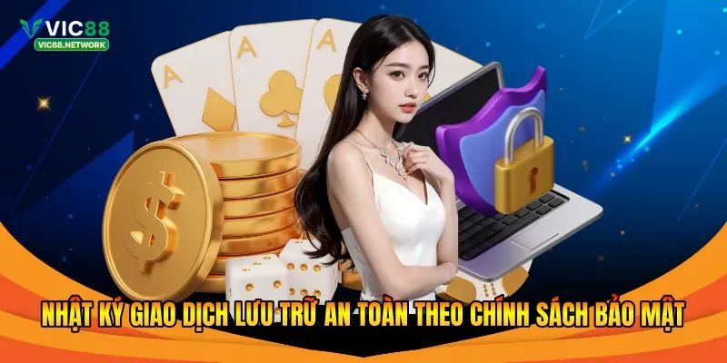 Nhật ký giao dịch lưu trữ an toàn theo chính sách bảo mật 